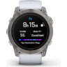 Часы GARMIN EPIX PRO (GEN 2) – SAPPHIRE EDITION TITANIUM WITH WHITESTONE BAND 51 мм 010-02804-11